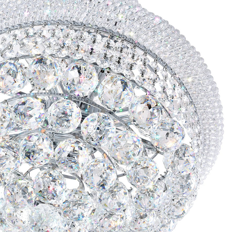 CWI Lighting Empire 17 Light Down Chandelier, Chrome