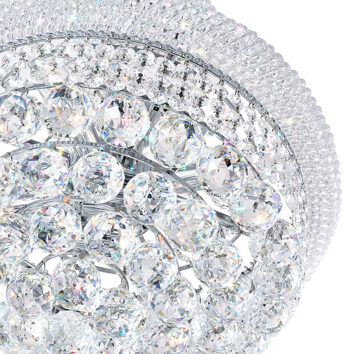 CWI Lighting Empire 17 Light Down Chandelier, Chrome