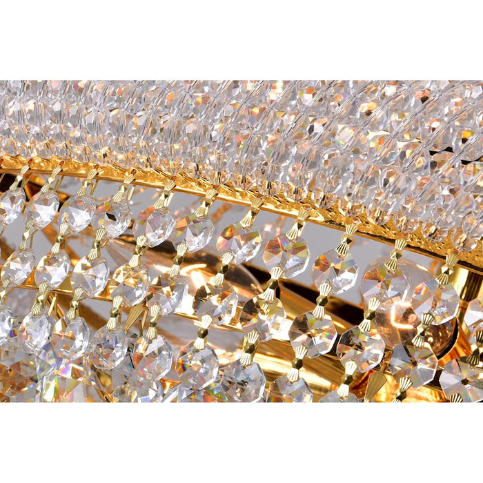 CWI Lighting Empire 17 Light Down Chandelier, Gold