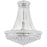 CWI Lighting Empire 18 Light Down Chandelier, Chrome