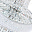 CWI Lighting Empire 18 Light Down Chandelier, Chrome