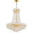 CWI Lighting Empire 18 Light Down Chandelier, Gold - 8001P28G