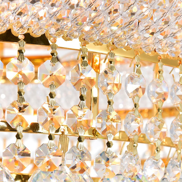 CWI Lighting Empire 18 Light Down Chandelier, Gold