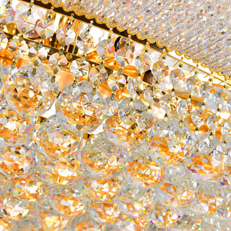 CWI Lighting Empire 32 Light Down Chandelier, Gold