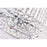 CWI Lighting Empire 19 Light Down Chandelier, Chrome