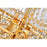 CWI Lighting Empire 19 Light Down Chandelier, Gold