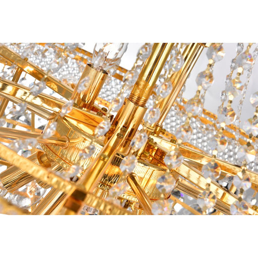CWI Lighting Empire 19 Light Down Chandelier, Gold