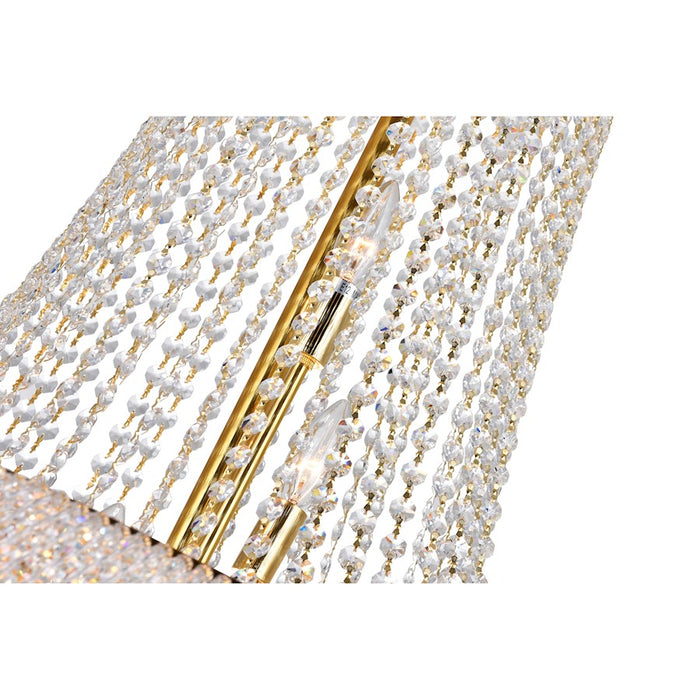 CWI Lighting Empire 19 Light Down Chandelier, Gold