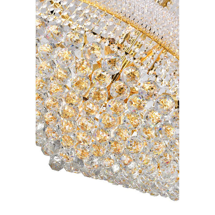 CWI Lighting Empire 19 Light Down Chandelier, Gold
