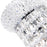 CWI Lighting Empire 34 Light Down Chandelier, Chrome