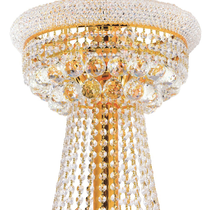CWI Lighting Empire 34 Light Down Chandelier, Gold
