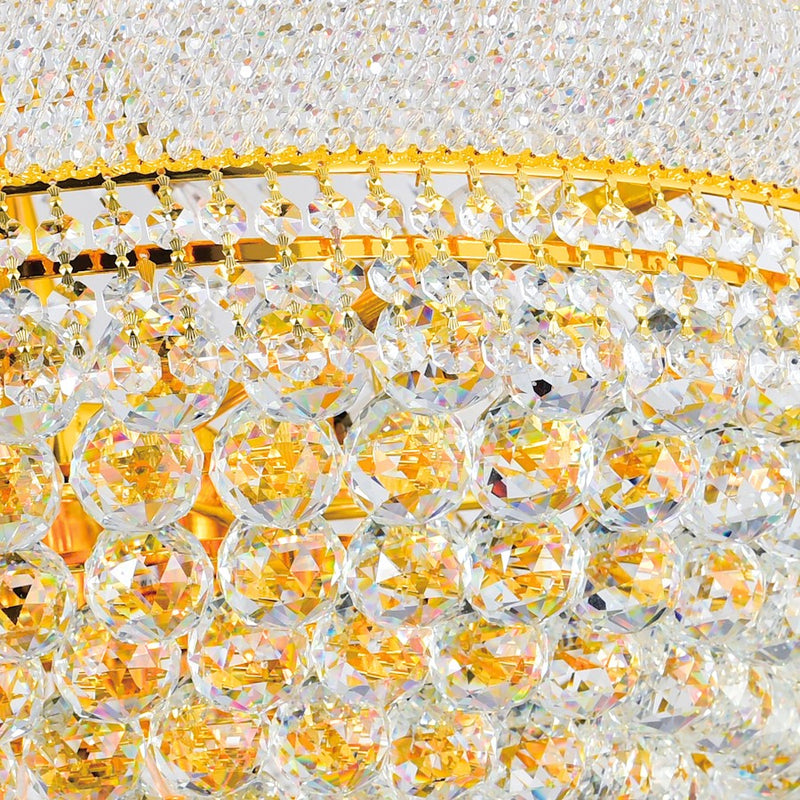 CWI Lighting Empire 34 Light Down Chandelier, Gold