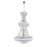CWI Lighting Empire 38 Light Down Chandelier, Chrome