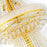 CWI Lighting Empire 38 Light Down Chandelier, Gold