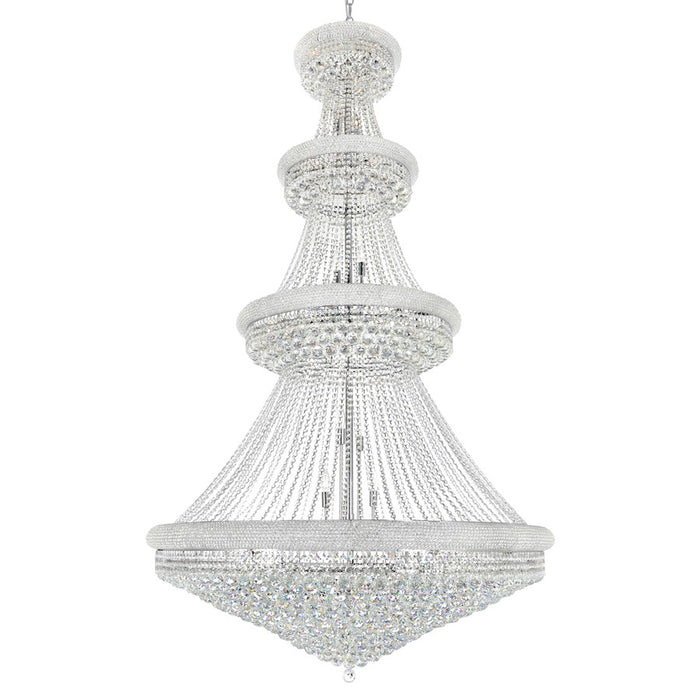 CWI Lighting Empire 42 Light Down Chandelier, Chrome - 8001P50C