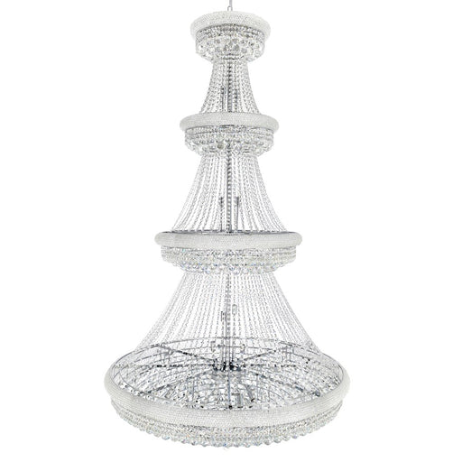 CWI Lighting Empire 42 Light Down Chandelier, Chrome