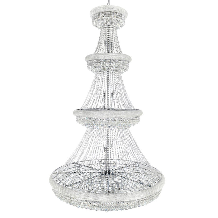 CWI Lighting Empire 42 Light Down Chandelier, Chrome