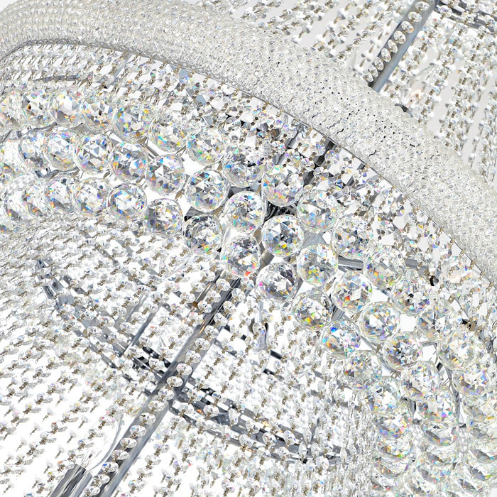 CWI Lighting Empire 42 Light Down Chandelier, Chrome