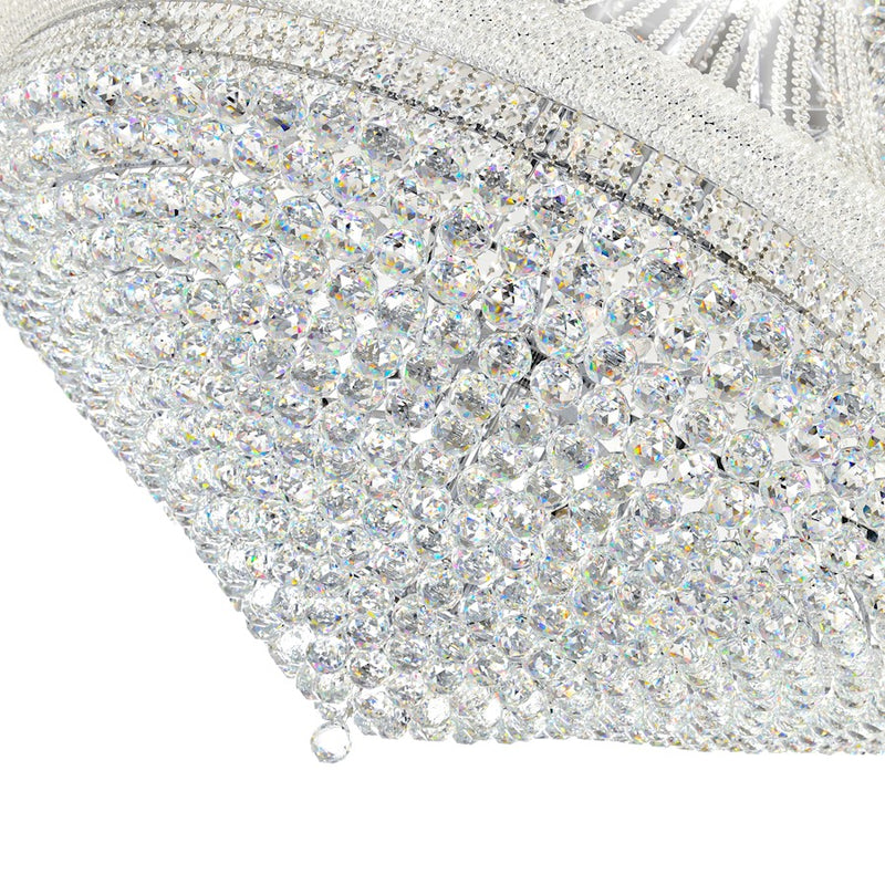 CWI Lighting Empire 42 Light Down Chandelier, Chrome