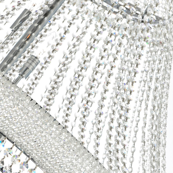 CWI Lighting Empire 42 Light Down Chandelier, Chrome