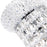 CWI Lighting Empire 6 Light Table Lamp, Chrome