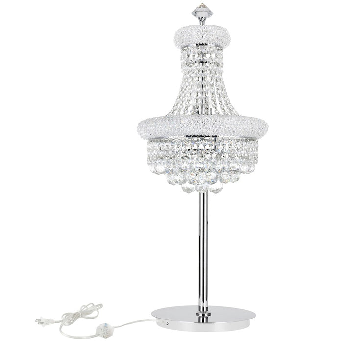 CWI Lighting Empire 6 Light Table Lamp, Chrome