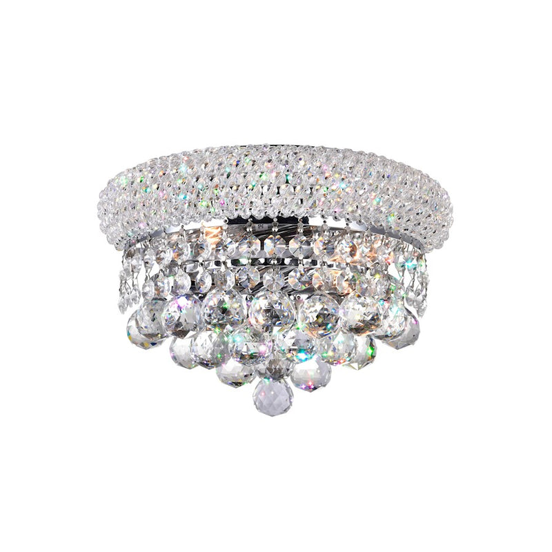 CWI Lighting Empire 2 Light Wall Light, Chrome