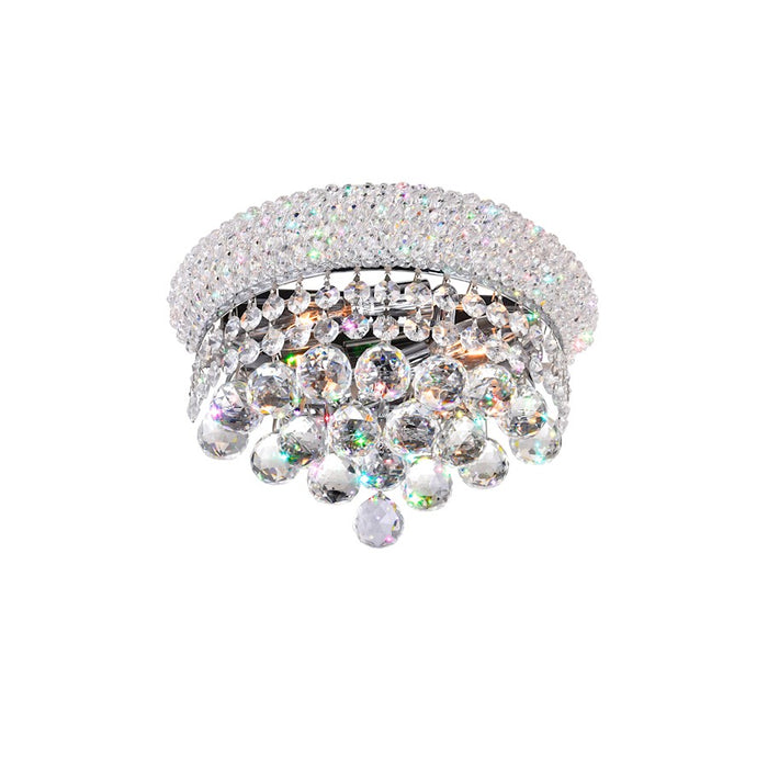 CWI Lighting Empire 2 Light Wall Light, Chrome