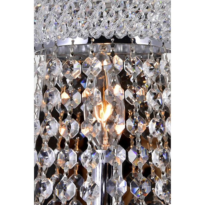CWI Lighting Empire 3 Light Wall Light, Chrome