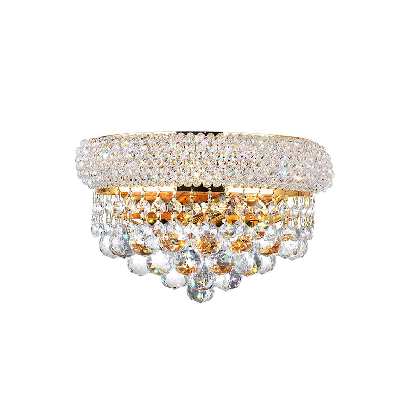 CWI Lighting Empire 2 Light Wall Light, Gold