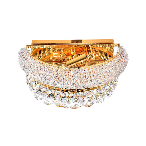 CWI Lighting Empire 2 Light Wall Light, Gold