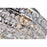 CWI Lighting Luminous 3 Light Flush Mount, Chrome