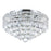CWI Lighting Luminous 5 Light Flush Mount, Chrome