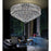 CWI Lighting Luminous 12 Light Flush Mount, Chrome