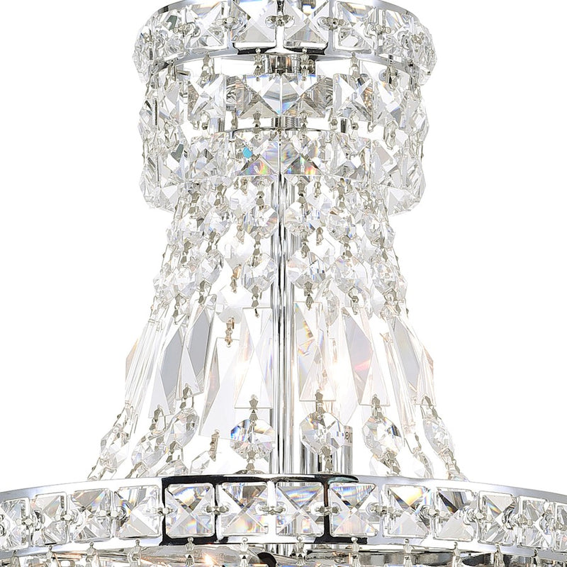 CWI Lighting Luminous 4 Light Mini Chandelier, Chrome