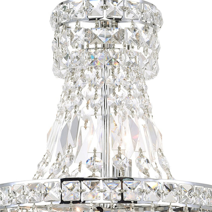 CWI Lighting Luminous 4 Light Mini Chandelier, Chrome