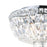 CWI Lighting Stefania 4 Light Bowl Flush Mount, Chrome