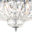 CWI Lighting Stefania 4 Light Bowl Flush Mount, Chrome