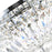 CWI Lighting Stefania 5 Light Bowl Flush Mount, Chrome