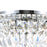CWI Lighting Stefania 5 Light Bowl Flush Mount, Chrome