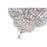 CWI Lighting Stefania 9 Light Bowl Flush Mount, Chrome