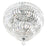 CWI Lighting Stefania 16 Light Bowl Flush Mount, Chrome