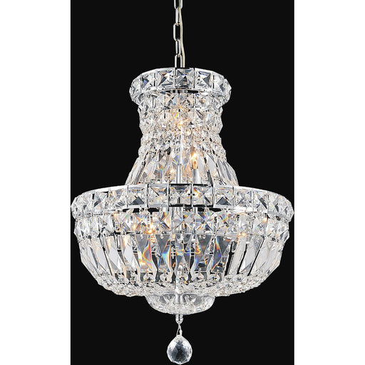 CWI Lighting Stefania 3 Light Mini Chandelier, Chrome