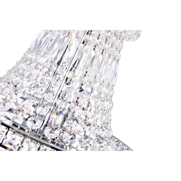 CWI Lighting Stefania 8 Light Down Chandelier, Chrome