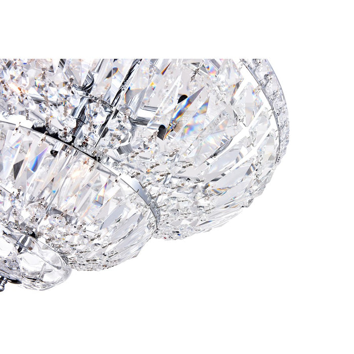 CWI Lighting Stefania 8 Light Down Chandelier, Chrome