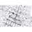 CWI Lighting Stefania 8 Light Down Chandelier, Chrome
