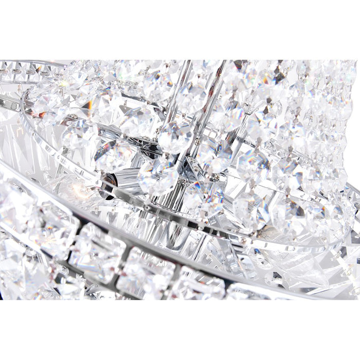 CWI Lighting Stefania 8 Light Down Chandelier, Chrome