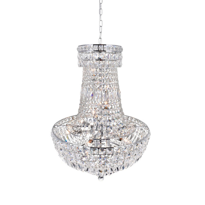 CWI Lighting Stefania 13 Light Down Chandelier, Chrome