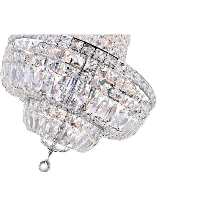 CWI Lighting Stefania 13 Light Down Chandelier, Chrome