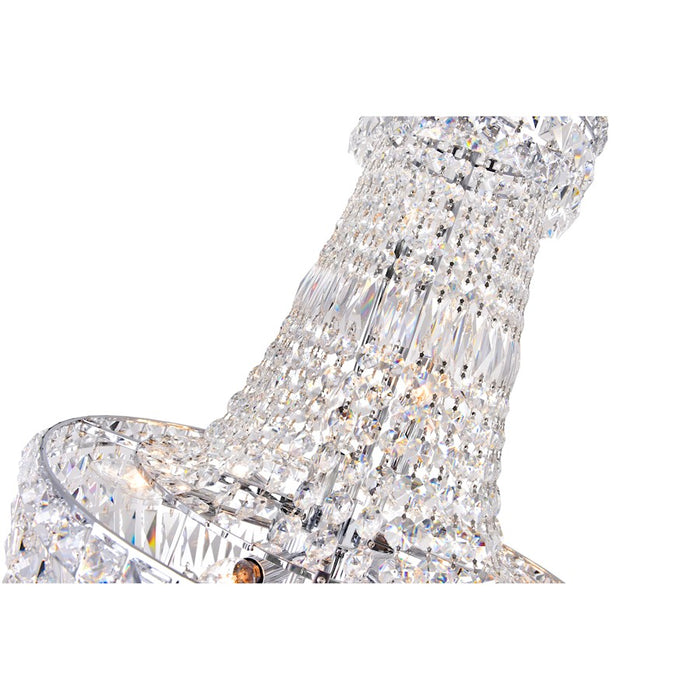 CWI Lighting Stefania 13 Light Down Chandelier, Chrome